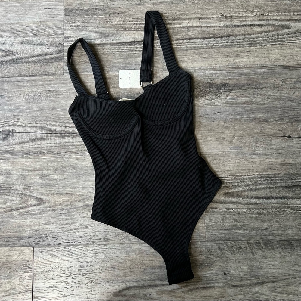 Free People Bodysuit- Black